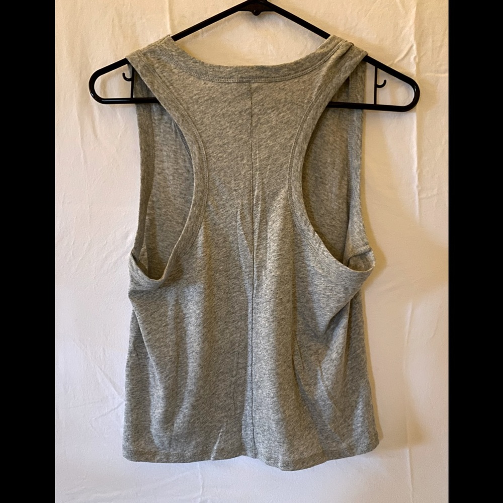 Gray tank top with slim back. Free people brand L